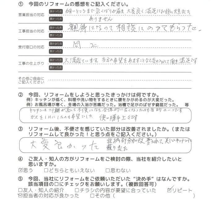 千葉県のお客さまの声